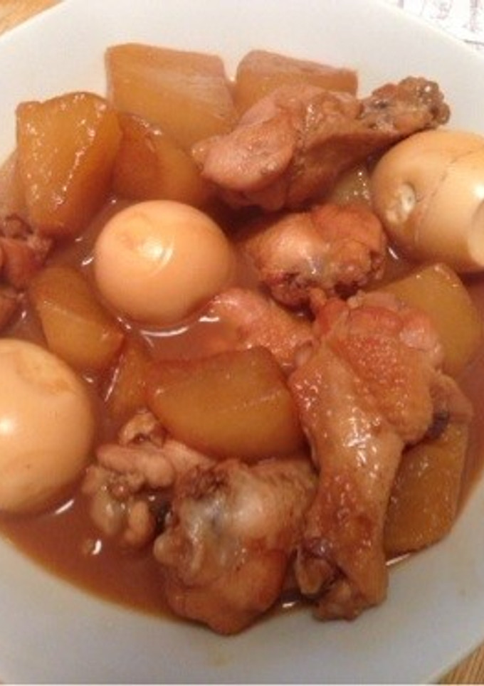 手羽中と大根の煮物-レシピのメイン写真