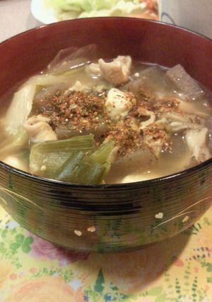 放り込むだけ！もつの味噌汁-レシピのメイン写真