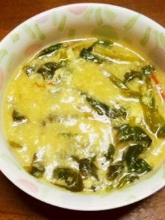ほうれん草とトマトのかき卵スープ-レシピのメイン写真