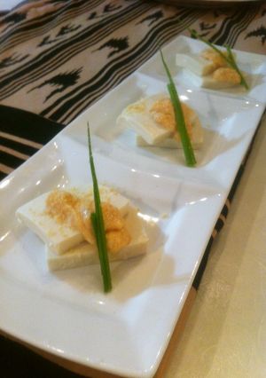 ヘルシー前菜☆豆腐のタラコマヨソース-レシピのメイン写真
