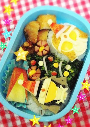 キャラ弁＊黒影とグリドンのクリスマス♪-レシピのメイン写真