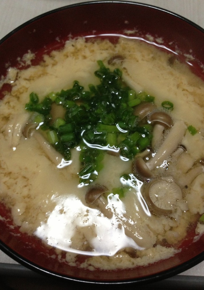 レンジでトロトロ卵のスープ(茶碗蒸し風)-レシピのメイン写真