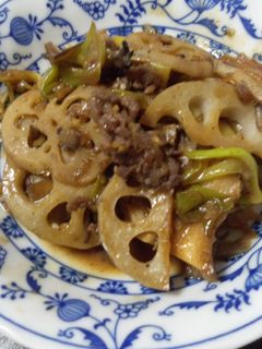 COSTCOプルコギビーフと蓮根の煮物☆-レシピのメイン写真