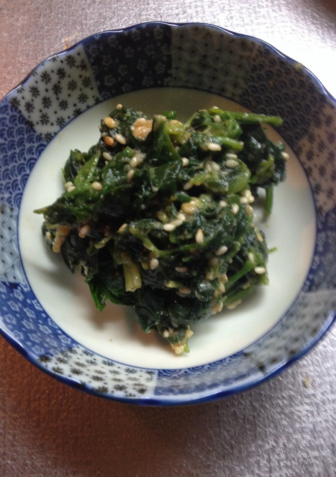 ほうれん草の胡麻みそ和え-レシピのメイン写真