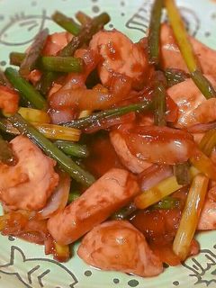 鶏肉とにんにくの芽のスタミナ炒め-レシピのメイン写真