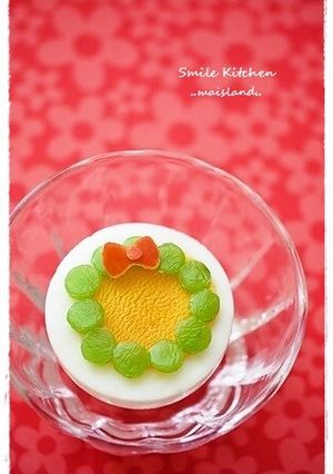 卵deクリスマスリース♪キャラ弁おかず-レシピのメイン写真