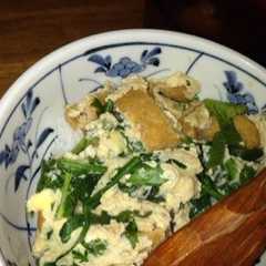 รูปของ めんつゆで簡単！節約あげたま丼