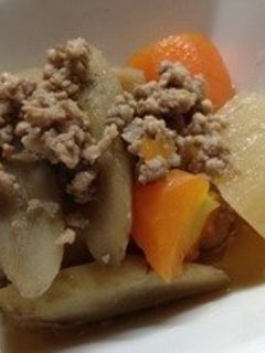根菜のそぼろ煮(*^^*)-レシピのメイン写真