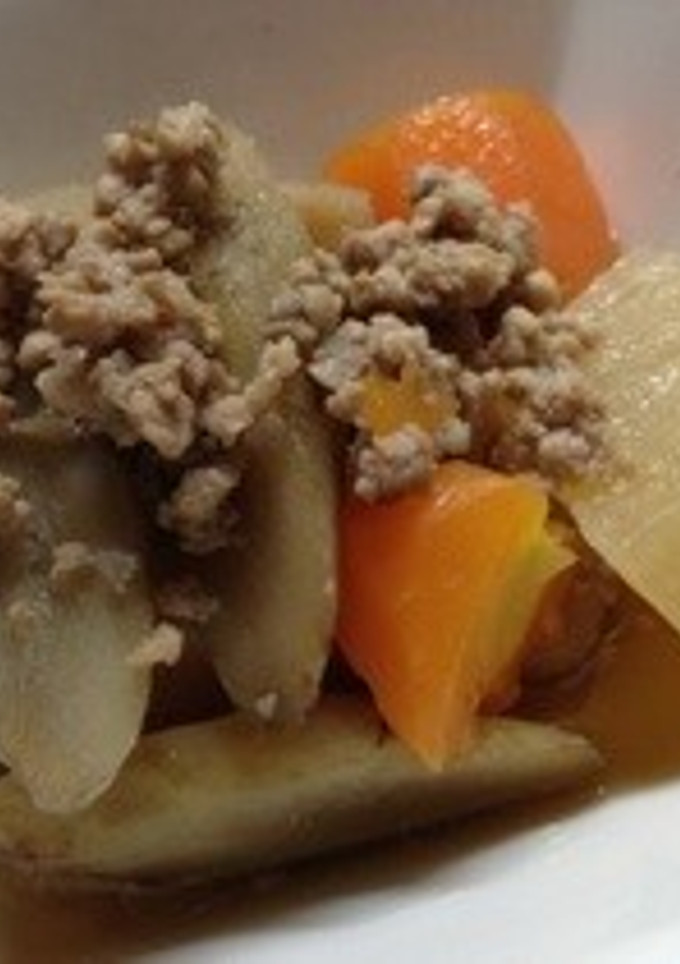 根菜のそぼろ煮(*^^*)-レシピのメイン写真