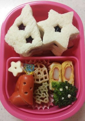 クリスマスに☆ ｻﾝﾄﾞｲｯﾁお弁当-レシピのメイン写真