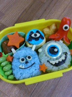 サリーとマイク☆キャラ弁-レシピのメイン写真