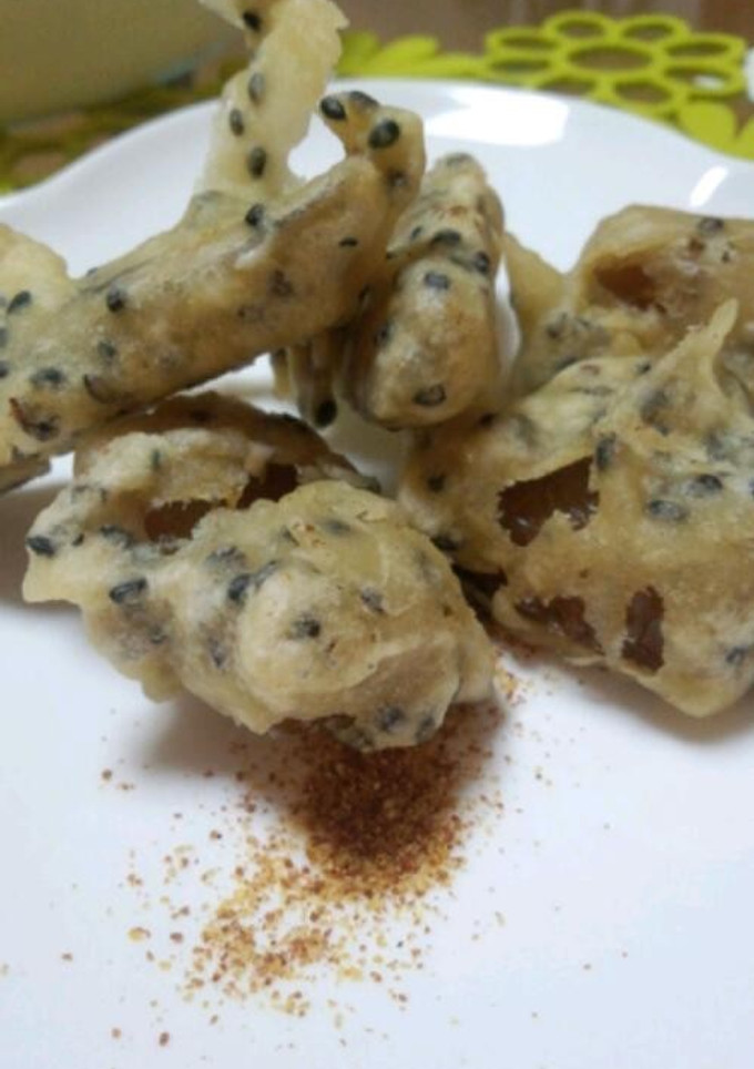 ゴボウとこんにゃくの揚げ物-レシピのメイン写真