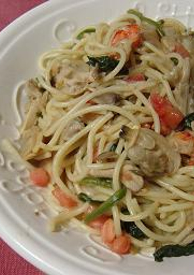 アサリと舞茸の和風パスタ-レシピのメイン写真