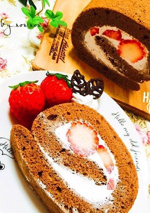 型がなくてもふんわり♪ロールケーキ-レシピのメイン写真