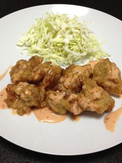 冷凍鶏唐揚げアレンジ☆チリマヨソースがけ-レシピのメイン写真