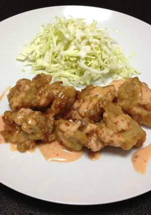冷凍鶏唐揚げアレンジ☆チリマヨソースがけ-レシピのメイン写真