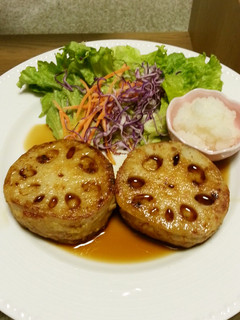 ご飯のおかず!ポン酢の蓮根バーグ-レシピのメイン写真