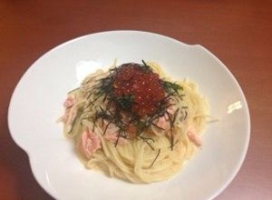 簡単！イクラとサーモンのクリームパスタ-レシピのメイン写真