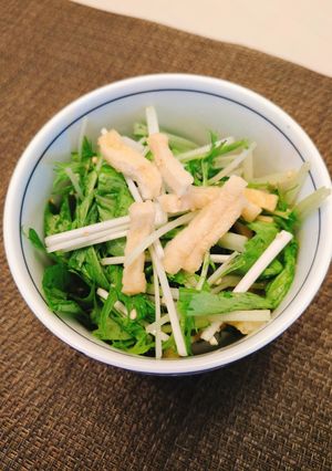 水菜ときざみ揚げの和え物-レシピのメイン写真