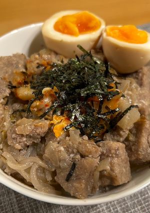 簡単❣️美味しい❣️サイコロステーキ丼-レシピのメイン写真