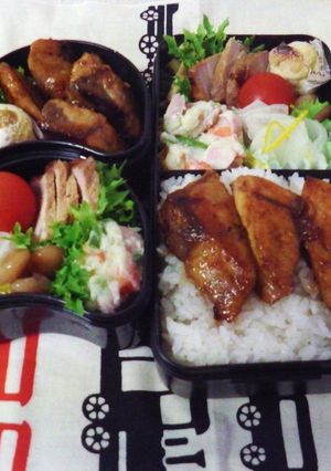 お魚大好き♬はまちの照り焼弁当-レシピのメイン写真