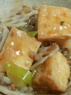 簡単 れんこん厚揚げ麻婆豆腐-レシピのメイン写真
