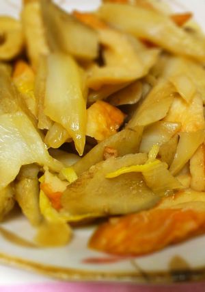 めんつゆで白菜とごぼうとちくわの煮物-レシピのメイン写真
