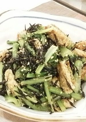 鉄分たっぷり!!小松菜とひじきのごまあえ-レシピのメイン写真