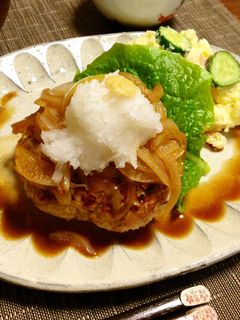 玉ぽんソースの和風ハンバーグ-レシピのメイン写真
