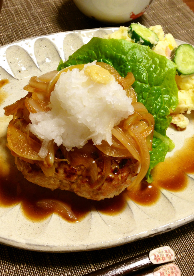 玉ぽんソースの和風ハンバーグ-レシピのメイン写真