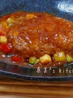 煮込みハンバーグ-レシピのメイン写真