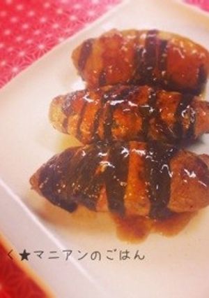 キムチつくねのニラ巻き-レシピのメイン写真