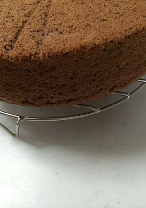 ココアで作る☆しっとりココアスポンジ-レシピのメイン写真
