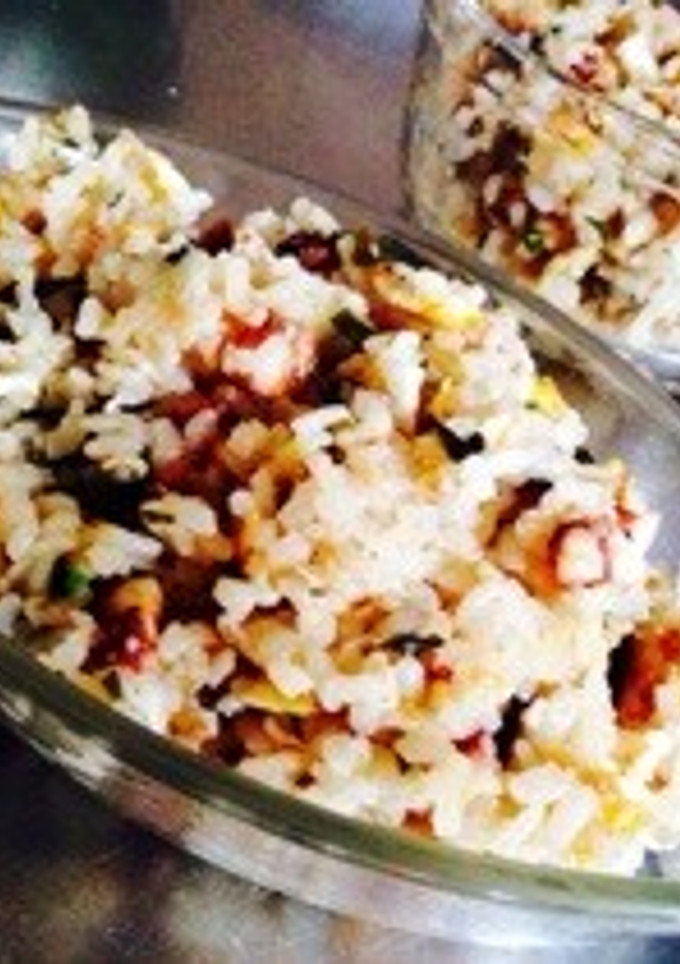 リメイク！イカとワカメの和風炒飯-レシピのメイン写真