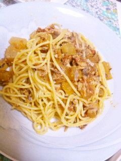 煮物リメイク☆サバ缶トマトパスタ-レシピのメイン写真
