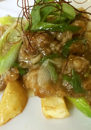 ★美味！あげジャガイモの牛肉あんかけ★☆-レシピのメイン写真