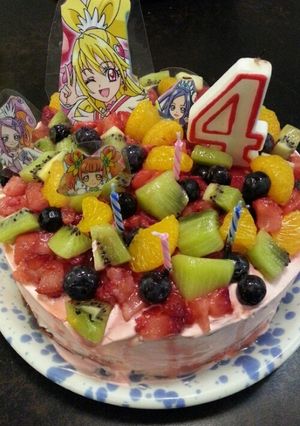 なんちゃってプリキュアケーキ-レシピのメイン写真