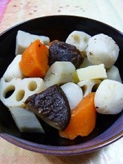 金ごま茶香る煮物-レシピのメイン写真
