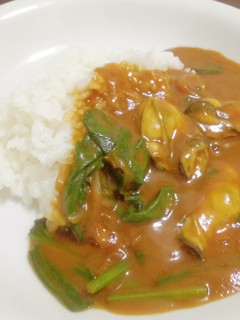 カキとほうれん草のカレー-レシピのメイン写真