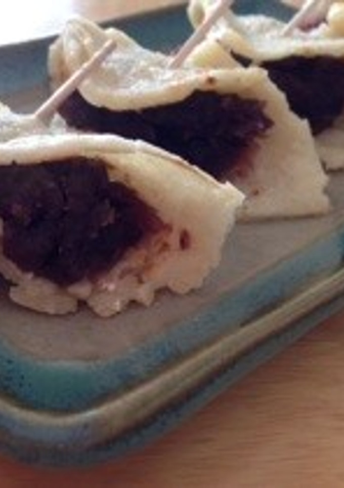 簡単o(｀ω´ )oあんこつつんだおやき-レシピのメイン写真