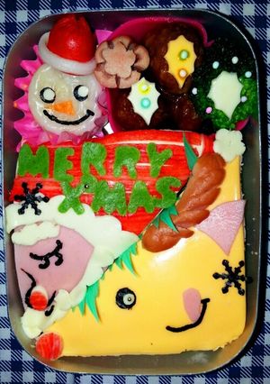 クリスマスにサンタ♡トナカイサンドイッチ-レシピのメイン写真