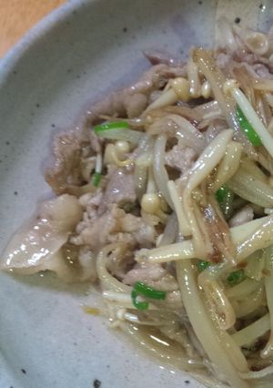 ご飯がすすむ☆豚肉とえのきともやし炒め-レシピのメイン写真