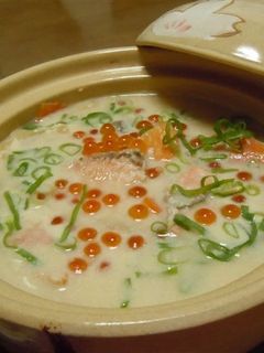 鮭の親子 粕汁♪-レシピのメイン写真