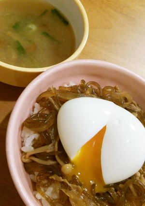 豚肉のすき焼き丼（低カロリー）-レシピのメイン写真