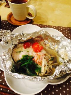 ささみと野菜のホイル焼き♡-レシピのメイン写真