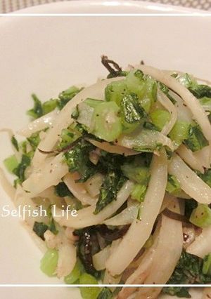 美味しい♬カブの皮と葉の塩昆布チーズ炒め-レシピのメイン写真