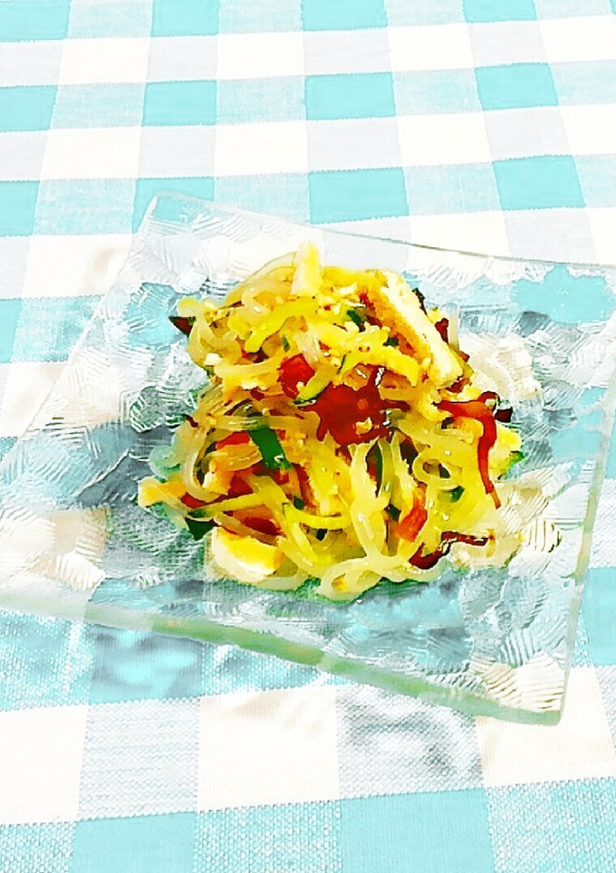 きくらげ・糸蒟蒻と炙りうす揚げの酢の物♪-レシピのメイン写真