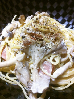 きのことウインナーのクリームパスタ-レシピのメイン写真
