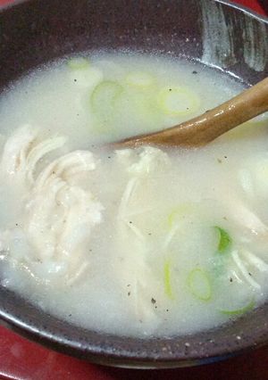 鶏ハムで簡単、参鶏湯ふうふう！-レシピのメイン写真