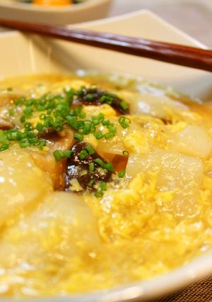 ほっこり＊かぶと椎茸の生姜卵あんかけ-レシピのメイン写真